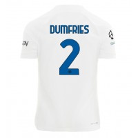Inter Milan Denzel Dumfries #2 Bortedrakt 2023-24 Kortermet
